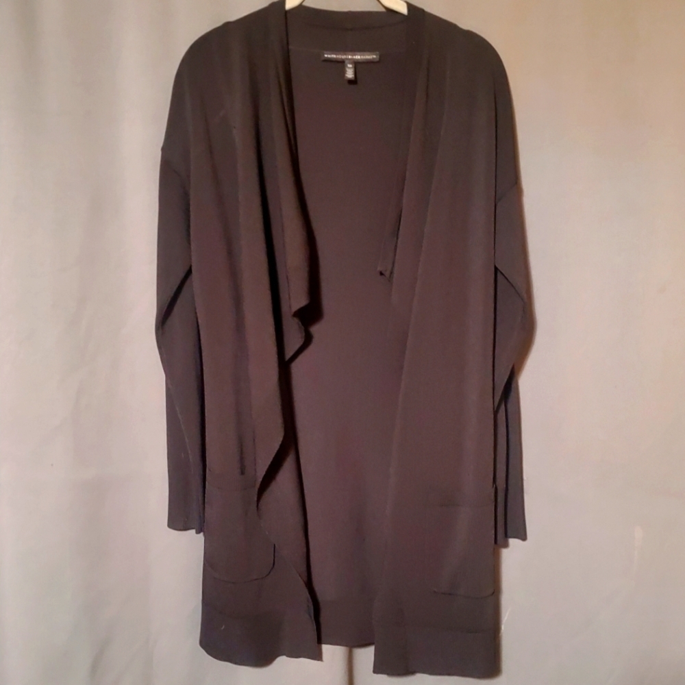 Black Open Cardigan White House Black Markets Size XS